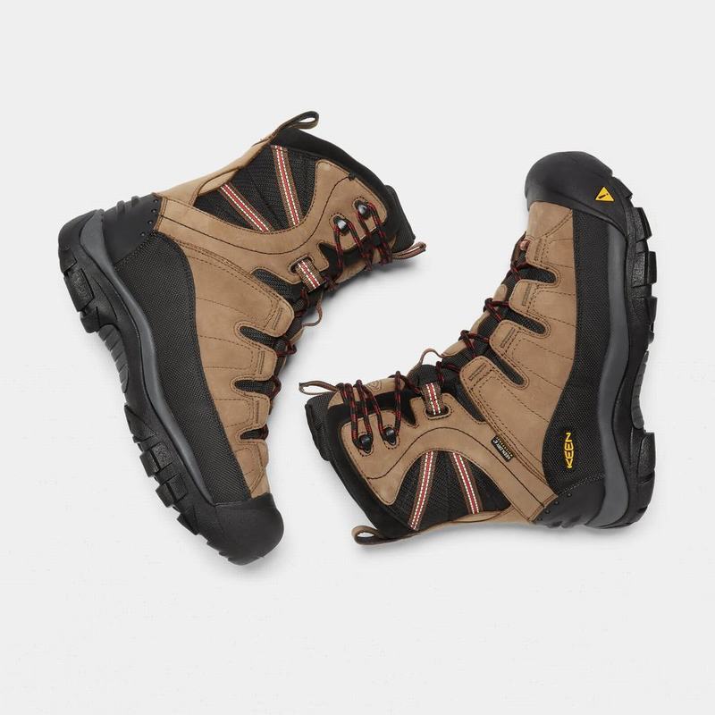 Botas De Invierno Keen Summit County Waterproof Para Hombre Marrom/Negros - Botas Keen Mexico (23168